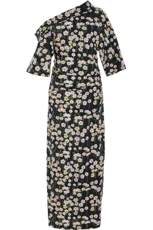 Bernadette Bowery Off-The-Shoulder Buttercup-Print Cotton-Linen Maxi Dress - - FR 38 - Moda Operandi