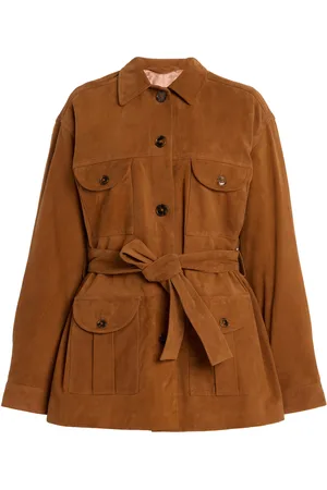 Blazé Milano Viva Sahariana Belted Suede Jacket - - 2 - Moda Operandi