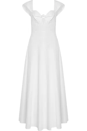 Cult Gaia Magnolia Cotton-Blend Maxi Dress - - US 2 - Moda Operandi