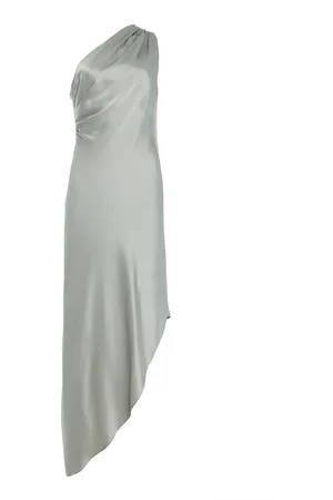 LAPOINTE Satin One-Shoulder Dress - - US 2 - Moda Operandi