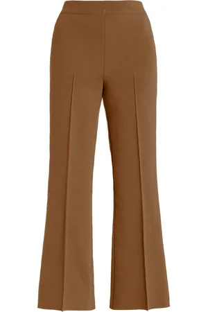 High Exclusive Kick Stretch-Cotton Knit Cropped Flared Pants - - S - Moda Operandi