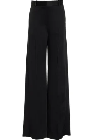 Totême Cuff-Slit Satin Wide-Leg Trousers - - EU 34 - Moda Operandi