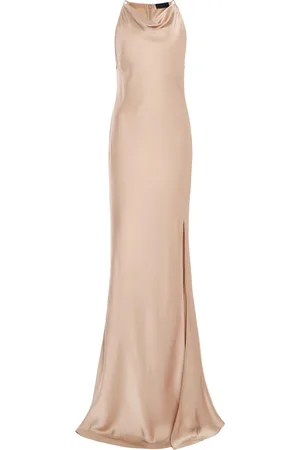 LAPOINTE Satin Halter Gown - - US 0 - Moda Operandi