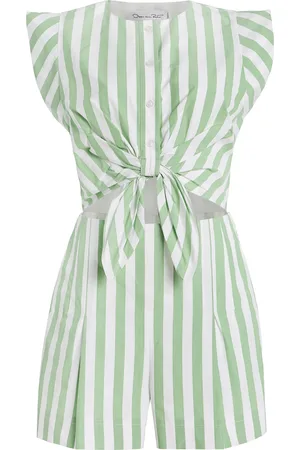 Oscar de la Renta Exclusive Riviera Cotton Playsuit - - US 6 - Moda Operandi