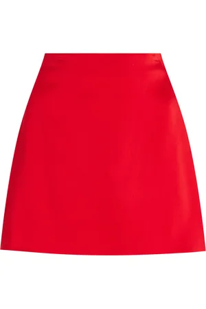 Alejandra Alonso Rojas Satin Mini Skirt - - US 6 - Moda Operandi
