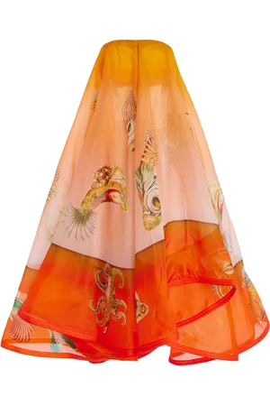 ALÉMAIS Neptune Silk Organza Strapless Midi Dress - - AU 12 - Moda Operandi