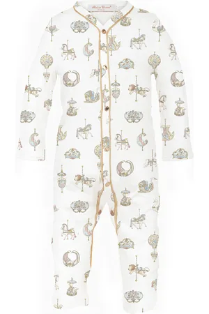 Atelier Choux Carousel Organic-Cotton Playsuit - Moda Operandi