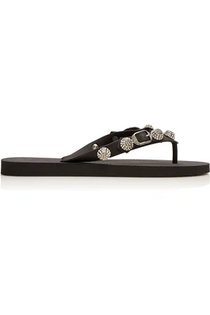 Balenciaga Cagole Rubber Thong Sandals - - IT 36 - Moda Operandi