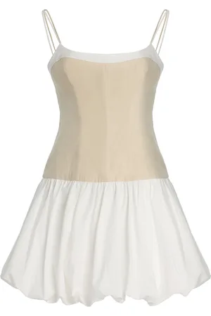 Simkhai Fifi Linen-Blend Bubble Mini Dress - - US 2 - Moda Operandi