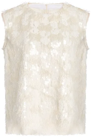 Niccolo Pasqualetti Carta Pendant-Sequined Tank Top - - XS - Moda Operandi