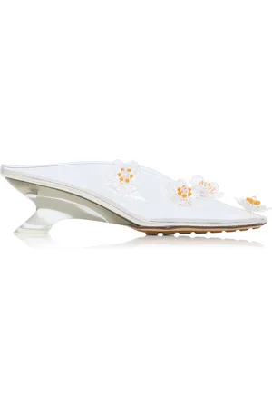 Bottega Veneta Floral-Appliquéd Plexi Mule Pumps - - IT 36 - Moda Operandi