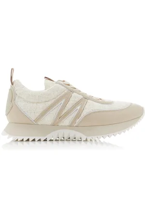 Moncler Pacey Tweed-Leather Sneakers - - IT 39 - Moda Operandi