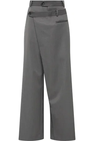 St Agni Deconstructed Waist Wool-Blend Pants - - M - Moda Operandi