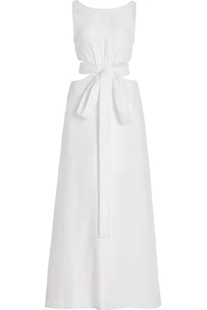 Bondi Born Comino Cutout Organic Linen Maxi Dress - - XS - Moda Operandi
