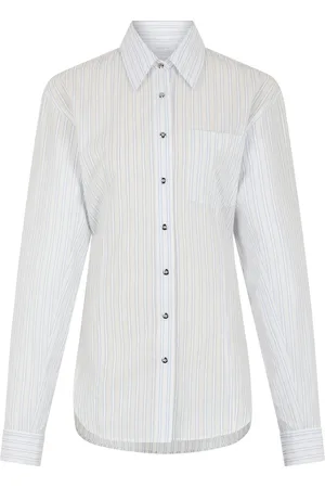 Paco rabanne Striped Cotton Shirt - - FR 36 - Moda Operandi
