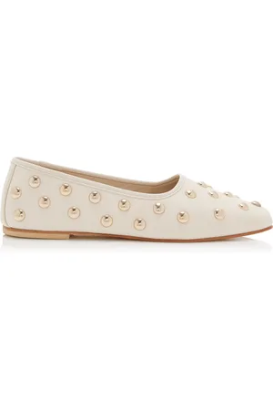 Freda Salvador Jessie Studded Leather Ballet Flats - - US 6 - Moda Operandi