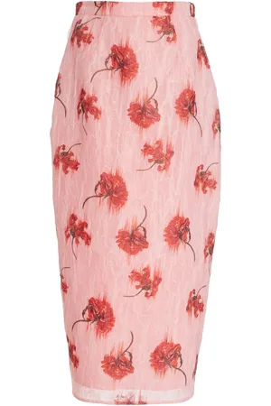 EMILIA WICKSTEAD Lorelei Crinkled Organza Midi Skirt - - UK 8 - Moda Operandi
