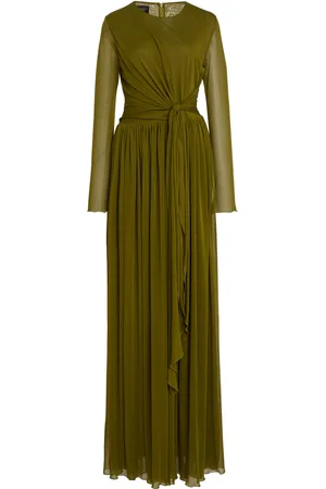 Giambattista Valli Tie-Detailed Jersey Maxi Dress - - IT 42 - Moda Operandi