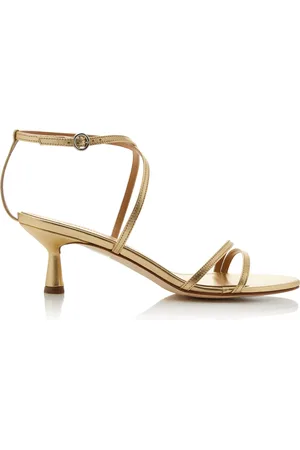 Aeyde Maeve Metallic Leather Sandals - - IT 36 - Moda Operandi