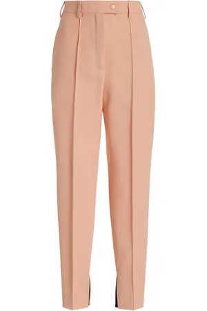 Prada High-Rise Stretch-Natté Wool Slim Pants - - IT 38 - Moda Operandi