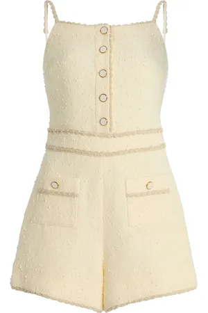 Simkhai Ginny Boucle Cover-Up Romper - - L - Moda Operandi