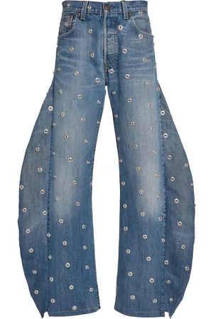A.W.A.K.E. MODE Studded Rigid Low-Rise Balloon Jeans - - FR 34 - Moda Operandi