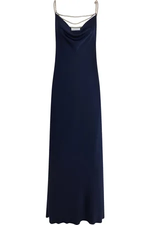 Paco rabanne Chain-Detailed Satin Maxi Dress - - FR 34 - Moda Operandi