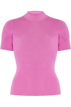 Oscar de la Renta Knit Silk-Blend Top - - M - Moda Operandi