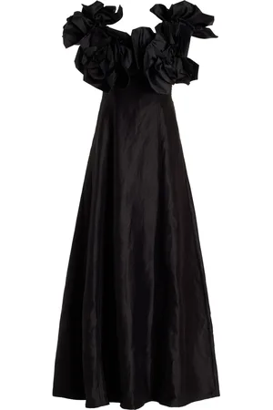 AJE Etta Ruffled Linen-Blend Midi Dress - - AU 4 - Moda Operandi