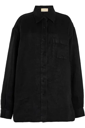 The Row Nesson Linen-Denim Shirt - - US 0 - Moda Operandi
