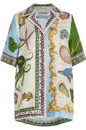 ALÉMAIS Bath House Silk Twill Shirt - - AU 8 - Moda Operandi