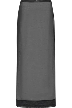 St Agni Organic Cotton-Silk Organza Maxi Skirt - - XS - Moda Operandi