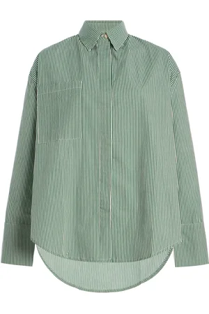 Zulu & Zephyr Striped Cotton Shirt - - S - Moda Operandi