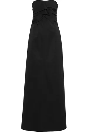 Jil Sander Ruched Cotton-Silk Maxi Dress - - EU 36 - Moda Operandi