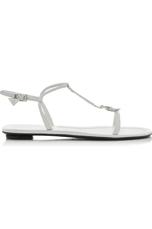 Prada Buckled Leather Sandals - - IT 37 - Moda Operandi