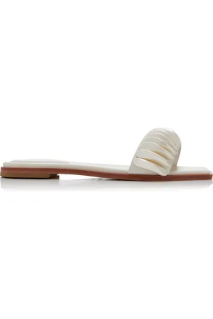 Simkhai Embellished Leather Slides - - IT 37 - Moda Operandi