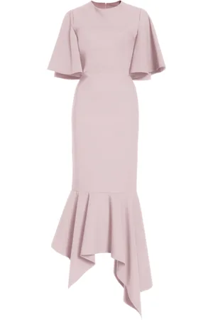 GRETA CONSTANTINE Funkia Asymmetric Cady Midi Dress - - XS - Moda Operandi