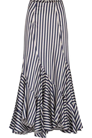 Silvia Tcherassi Florina Striped Silk Maxi Skirt - - XS - Moda Operandi