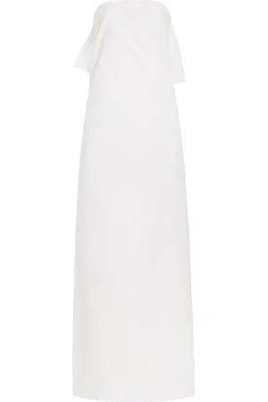 The Row Bernette Strapless Cotton Maxi Dress - - US 6 - Moda Operandi