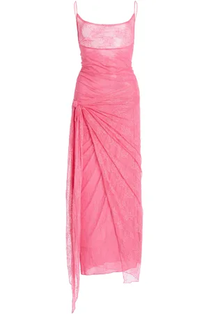 ROTATE Ruched Lace Mini Dress - - EU 36 - Moda Operandi