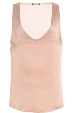 Balmain Silk-Crepe Top - - FR 36 - Moda Operandi