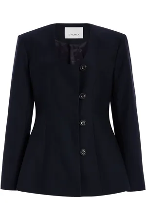 Dagmar Exclusive Collarless Wool-Blend Blazer - - FR 38 - Moda Operandi