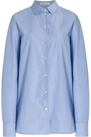 The Row Metis Cotton Shirt - - US 4 - Moda Operandi