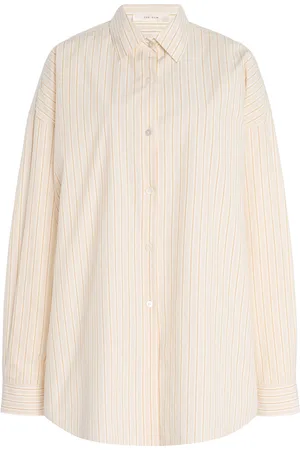 The Row Caster Striped Cotton Shirt - - US 0 - Moda Operandi