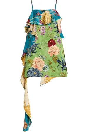 ALÉMAIS Avery Spliced Satin Mini Dress - - AU 10 - Moda Operandi