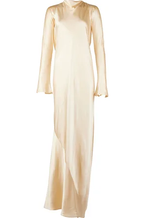 Francesca Miranda Fenix Silk Long Sleeve Maxi Dress - - US 2 - Moda Operandi