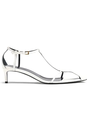 Khaite Bella T-Strap Leather Sandals - - IT 36 - Moda Operandi