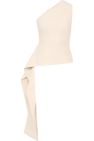 St Agni Asymmetric Cotton-Nylon Orgami Top - - XS - Moda Operandi
