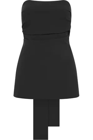 St Agni Tie-Back Cotton-Nylon Strapless Top - - L - Moda Operandi