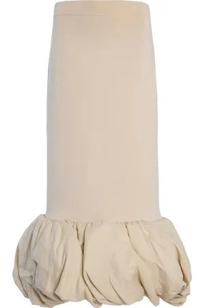 Simkhai Camille Linen-Blend Bubble Midi Skirt - - XS - Moda Operandi